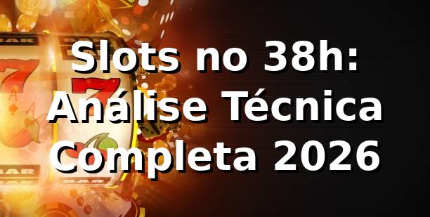 Slots no 38h: Análise Técnica Completa 2026 🎰