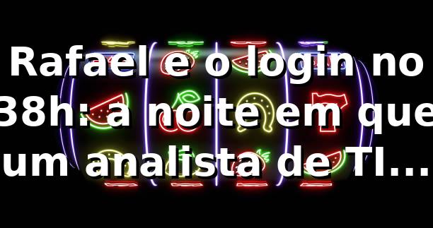 Rafael e o login no 38h: a noite em que um analista de TI de São Paulo descobriu algo diferente 🎰